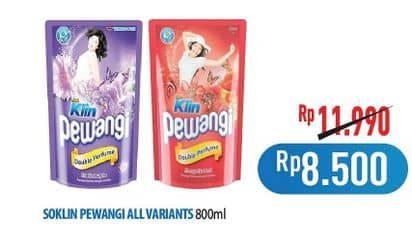 Promo Harga So Klin Pewangi All Variants 800 ml - Hypermart