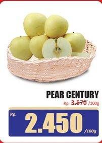 Promo Harga Pear Century per 100 gr - Hari Hari