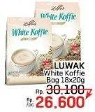 Promo Harga Luwak White Koffie Original per 18 sachet 20 gr - LotteMart