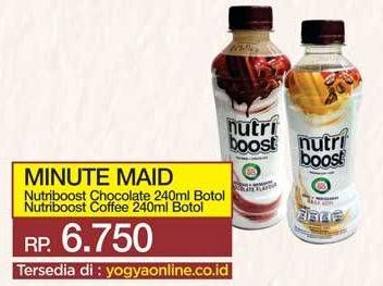 Promo Harga MINUTE MAID Nutriboost Chocolate, Coffee 240 ml - Yogya