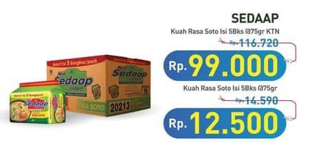 Promo Harga Sedaap Mie Kuah Soto per 40 pcs 75 gr - Hypermart