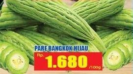 Promo Harga Pare Bangkok Hijau per 100 gr - Hari Hari