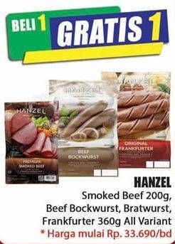 Promo Harga HANZEL Smoked Beef All Variants 200 gr - Hari Hari