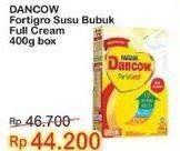Promo Harga Dancow FortiGro Susu Bubuk Full Cream 400 gr - Indomaret