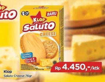 Promo Harga KLOP Saluto Cheese 76 gr - TIP TOP