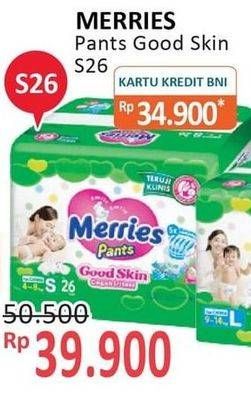 Promo Harga Merries Pants Good Skin S26 26 pcs - Alfamidi