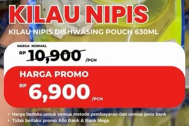 Promo Harga Kilau Nipis Pencuci Piring Ekstrak Tumbuhan 630 ml - Carrefour