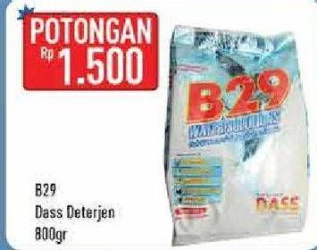 Promo Harga B29 Detergent + Softener Soft Blue 777 gr - Hypermart