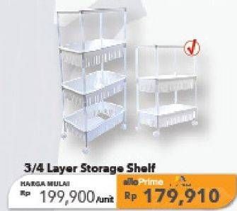 Promo Harga 3/4 Storage Shelf   - Carrefour