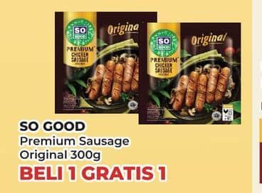 Promo Harga So Good Premium Sausage Original 300 gr - Yogya