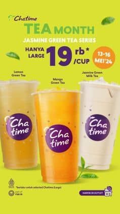 Promo Harga Jasmine Green Tea Series  - Chatime