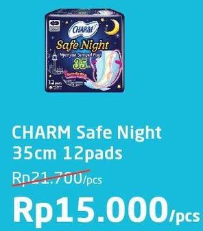 Promo Harga Charm Safe Night Wing 35cm 12 pcs - Alfamart