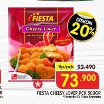 Promo Harga Fiesta Naget Cheesy Lover 500 gr - Superindo