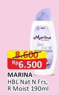 Promo Harga Marina Hand Body Lotion Natural Rich Moisturizing 190 ml - Alfamart