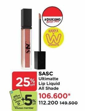 Promo Harga Sasc Ultimate Lip Liquid All Variants  - Watsons