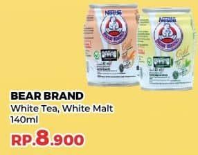 Promo Harga Bear Brand Susu Steril Gold Teh Putih, Malt Putih 140 ml - Yogya