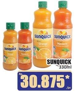 Promo Harga Sunquick Minuman Sari Buah Kecuali Mango 330 ml - Hari Hari