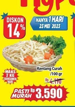 Promo Harga Kentang Curah per 100 gr - Hypermart