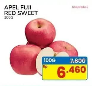 Promo Harga Apel Fuji Red Sweet per 100 gr - Indomaret
