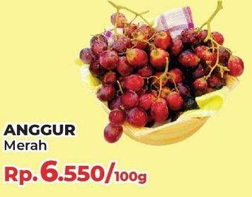 Promo Harga Anggur Merah per 100 gr - Yogya