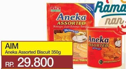 Promo Harga AIM Aneka Assorted Biskuit 350 gr - Yogya