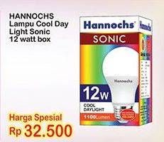 Promo Harga HANNOCHS Sonic LED 12 Watt  - Indomaret
