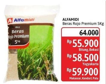 Promo Harga Alfamidi Beras Rojo Premium 5000 gr - Alfamidi