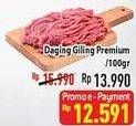 Promo Harga Daging Giling Sapi Premium per 100 gr - Hypermart