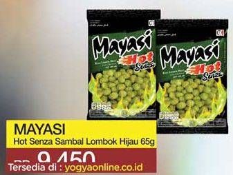 Promo Harga MAYASI Peanut Kacang Jepang Hot Senza Lombok Hijau 65 gr - Yogya