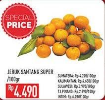 Promo Harga Jeruk Shantang Super per 100 gr - Hypermart