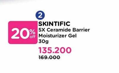 Promo Harga Skintific 5x Ceramide Barrier Moisture Gel 30 gr - Watsons