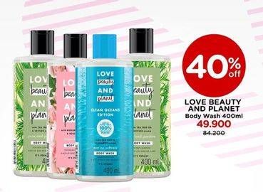 Promo Harga LOVE BEAUTY AND PLANET Body Wash 400 ml - Watsons