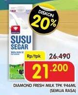 Promo Harga DIAMOND Fresh Milk All Variants 946 ml - Superindo