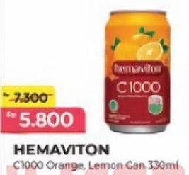 Promo Harga Hemaviton C1000 Lemon, Orange 330 ml - Alfamart