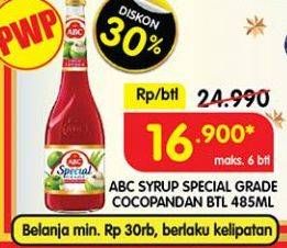 Promo Harga ABC Syrup Special Grade Coco Pandan 485 ml - Superindo