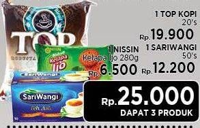 Promo Harga Paket 25rb (Top kopi + sariwangi + nissin)  - LotteMart