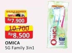 Promo Harga OMICA Sikat Gigi Family 3in1  - Alfamart