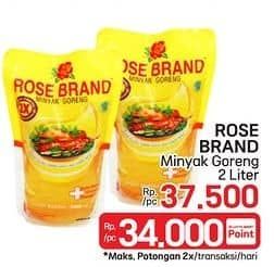 Promo Harga Rose Brand Minyak Goreng 2000 ml - LotteMart