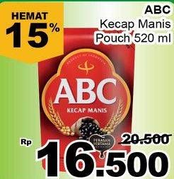 Promo Harga ABC Kecap Manis 520 ml - Giant