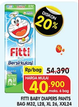Promo Harga Fitti Pants L28, M32, XL26, XXL24 24 pcs - Superindo