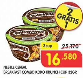 Promo Harga NESTLE KOKO KRUNCH Cereal Breakfast Combo Pack per 3 pcs 32 gr - Superindo
