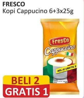 Promo Harga Fresco Cappuccino per 9 sachet 25 gr - Alfamart