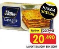 Promo Harga La Fonte Lasagna 230 gr - Superindo