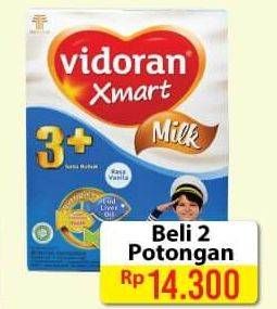 Promo Harga VIDORAN Xmart 3+ Madu, Vanilla per 2 box 725 gr - Alfamart