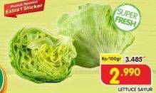 Promo Harga Lettuce Sayur per 100 gr - Superindo