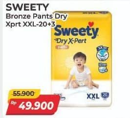Promo Harga Sweety Bronze Pants Dry X-Pert XXL20 20 pcs - Alfamart