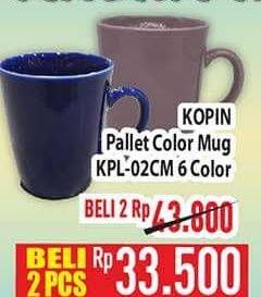 Promo Harga KOPIN PALLET Color Mug KPL-02CM  - Hypermart