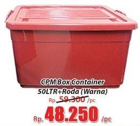 Promo Harga CPM Container Box + Roda Warna 50000 ml - Hari Hari