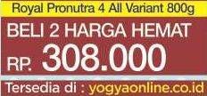 Promo Harga NUTRILON Royal 4 Susu Pertumbuhan All Variants per 2 kaleng 800 gr - Yogya