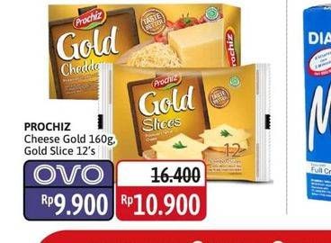 Promo Harga Prochiz Cheese Gold 160g, Gold Slice 12s  - Alfamidi